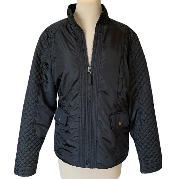 Preston & York Black Fleece Lined Full Zip Jacket, Size M - Picture 1 of 8